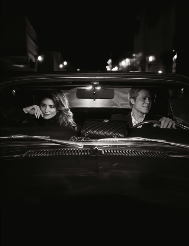 Brad Pitt i Penelope Cruz w Chanel