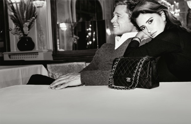 Brad Pitt i Penelope Cruz w Chanel