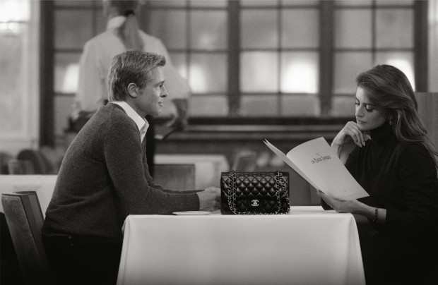 Brad Pitt i Penelope Cruz w Chanel