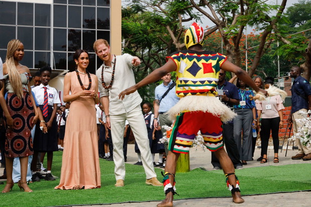 Meghan Markle podczas wizyty w Nigerii