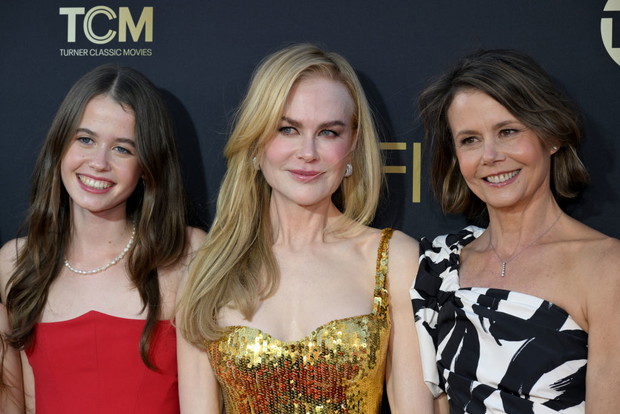 Nicole Kidman z córką Rose i siostrą Antonią Kidman