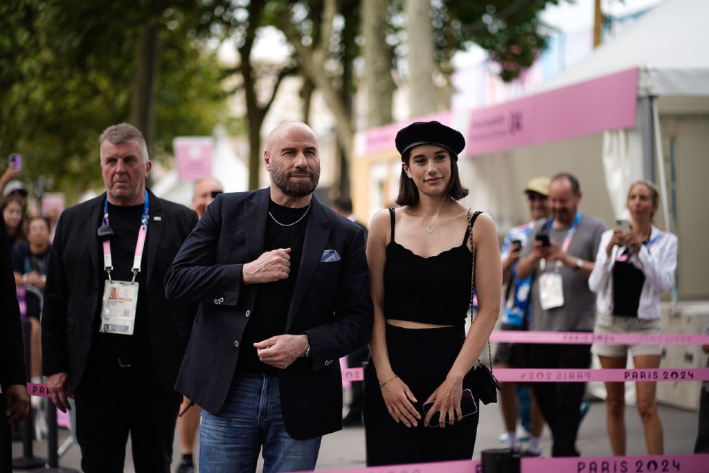 John Travolta z córką na IO w Paryżu