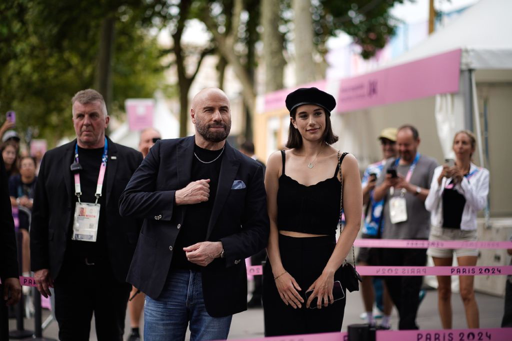 John Travolta z córką na IO w Paryżu