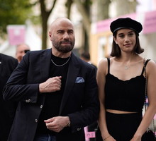 John Travolta z córką na IO w Paryżu
