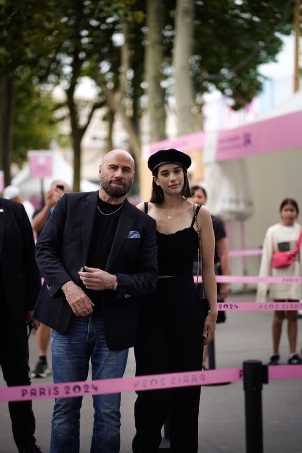 John Travolta z córką na IO w Paryżu