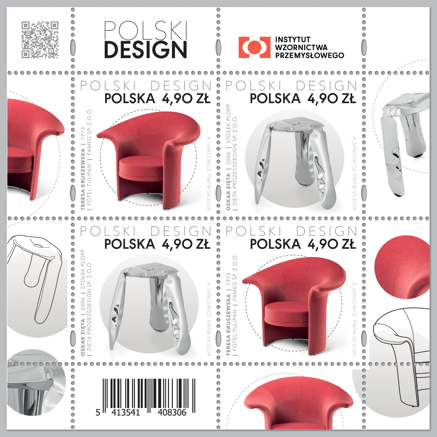 Limitowana edycja znaczków "Polski design"
