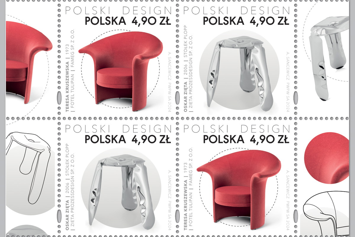 Limitowana edycja znaczków "Polski design"
