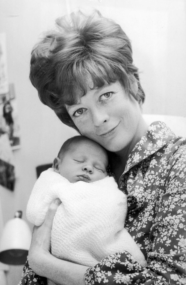 Maggie Smith z synem Tobym