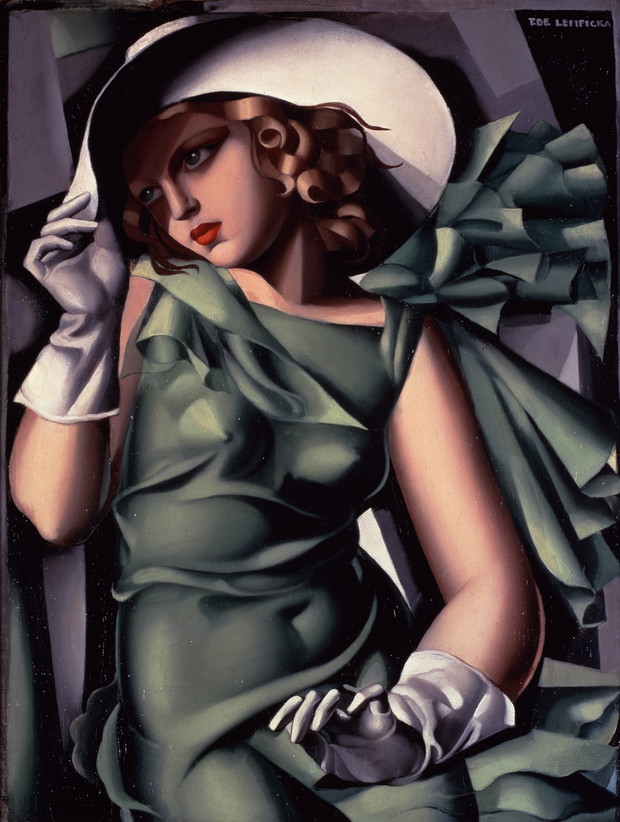 Young Lady with White gloves