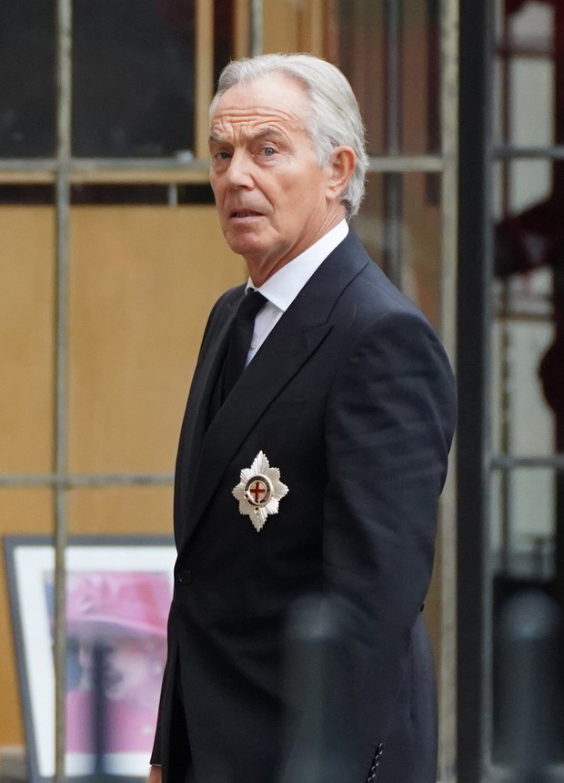Pogrzeb królowej Elżbiety II: były premier Wielkiej Brytanii Tony Blair