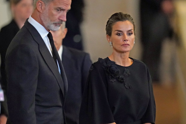 Pogrzeb królowej Elżbiety II: królowa Letizia i król Filip z Hiszpanii