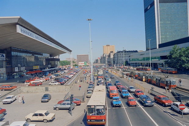 Sylwester Braun, ps. Kris, Aleje Jerozolimskie na wysokości Dworca Centralnego, 1993, Muzeum Warszawy