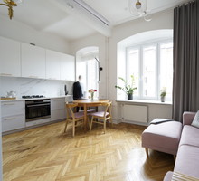 Mieszkanie na Kolonii Wawelberga, projekt pracownia architektoniczna Modullar