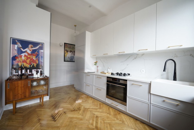 Mieszkanie na Kolonii Wawelberga, projekt pracownia architektoniczna Modullar
