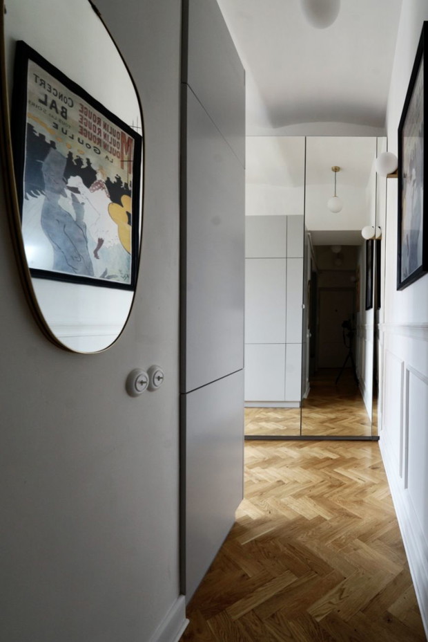Mieszkanie na Kolonii Wawelberga, projekt pracownia architektoniczna Modullar