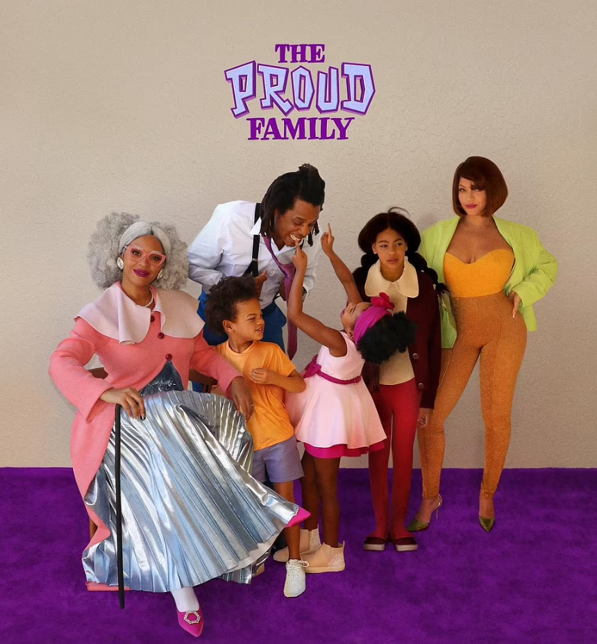 Beyonce i Jay Z jako Proud Family