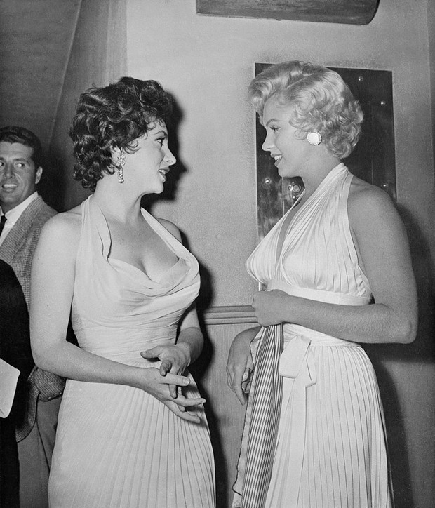 Gina Lollobrigida i Marilyn Monroe
