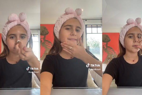Córka Kourtney Kardashian na Tik-Toku