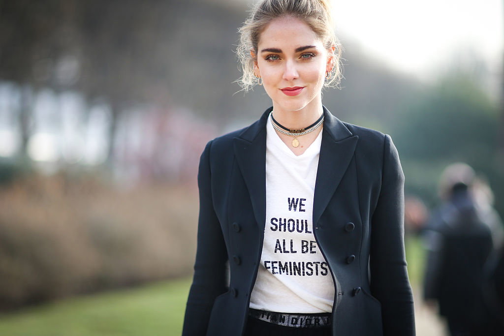 Feministyczna koszulka Dior
