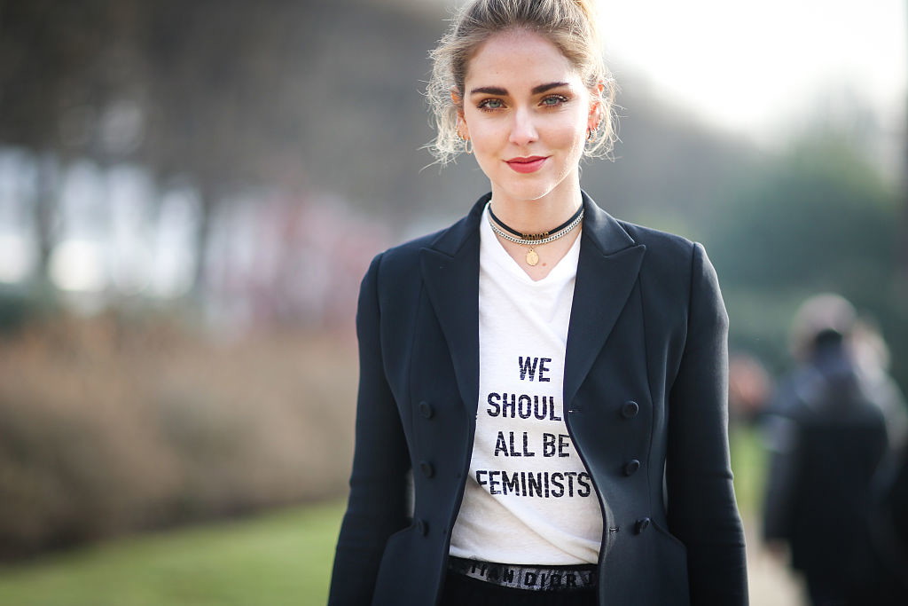 Feministyczna koszulka Dior