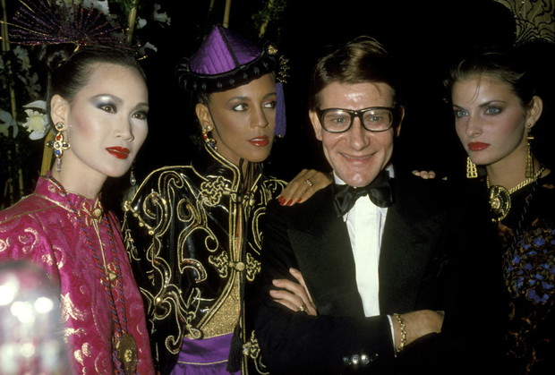 Yves Saint Laurent na premierze perfum Opium