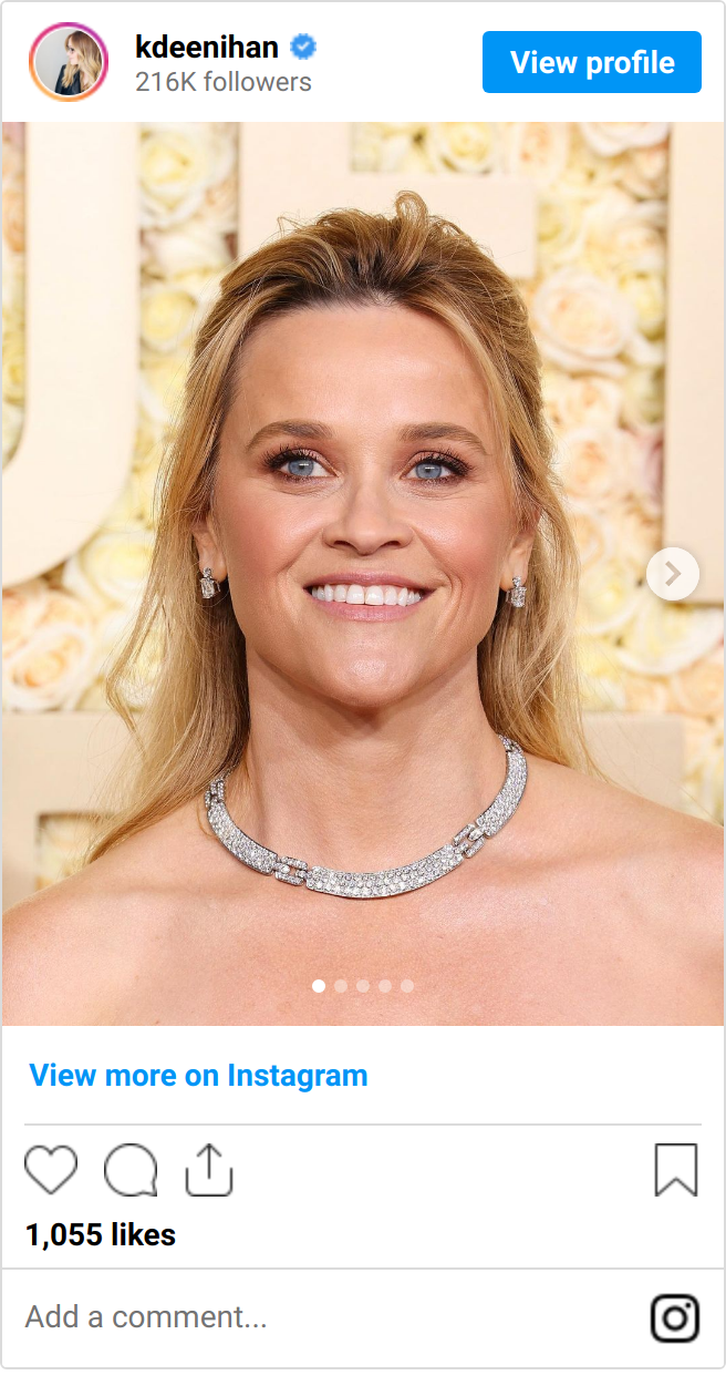 Rozświetlający makijaż Reese Witherspoon
