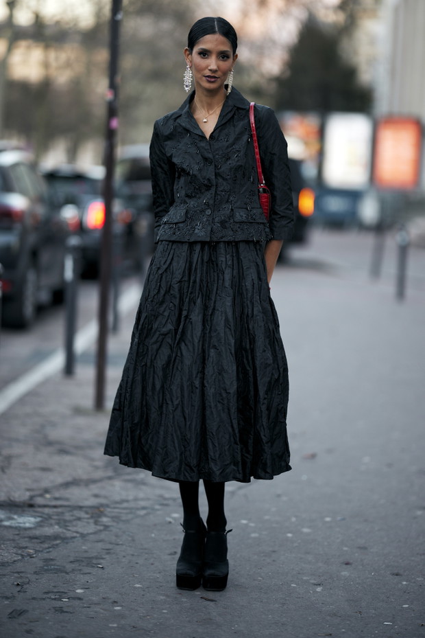 Street fashion z pokazów haute couture wiosna-lato 2024