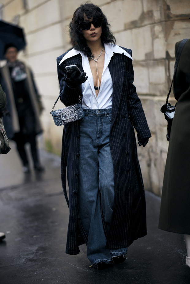 Street fashion z pokazów haute couture wiosna-lato 2024