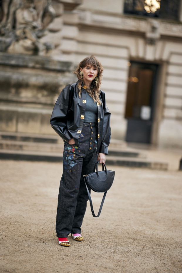 Street fashion z pokazów haute couture wiosna-lato 2024