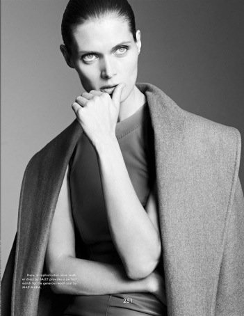 Małgosia Bela w "męskiej" sesji w Gentlewoman jesień 2012