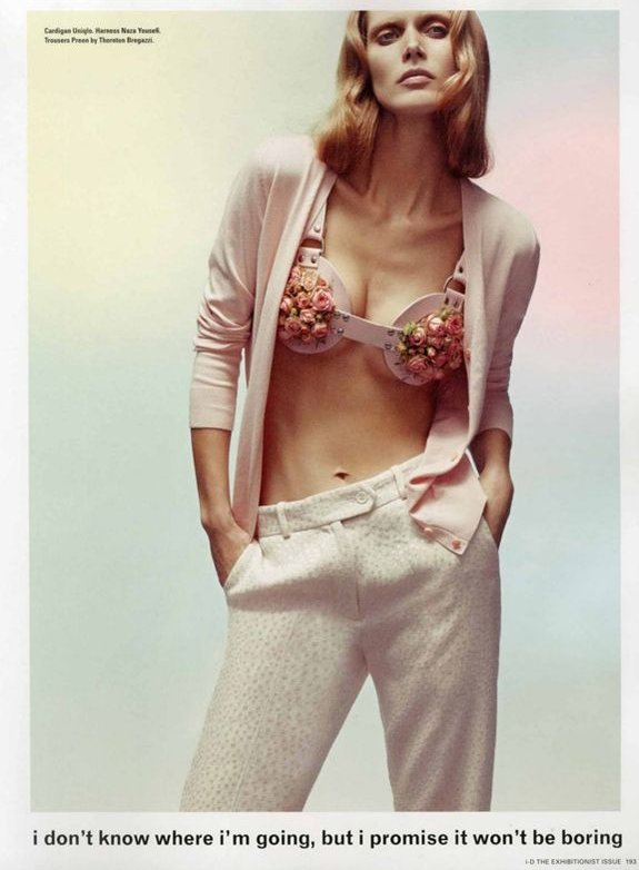 Małgosia Bela w sesji dla i-D wiosna 2011, fot. Karim Sadli