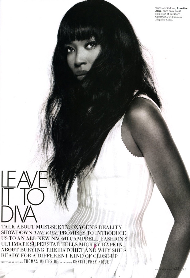 Naomi Campbell w ELLE US: wstydziłam się występować w TV