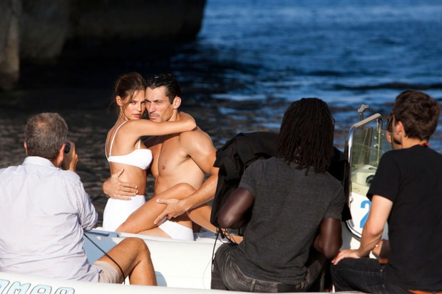 Kulisy kampanii Dolce & Gabbana Light Blue 2013 z Biancą Balti i Davidem Gandy, fot. via Bianca Balti official FB