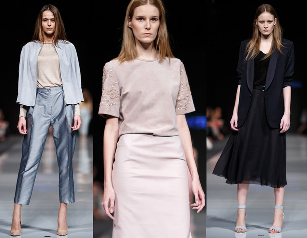 Najlepsze pokazy Fashion Week Poland 9.: Agnieszka Orlińska wiosna-lato 2014, fot. Seweryn Cieślik / Magnifique Studio, kolaż ELLE
