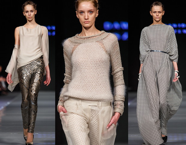 Najlepsze pokazy Fashion Week Poland 9.: Dawid Tomaszewski wiosna-lato 2014, fot. Seweryn Cieślik / Magnifique Studio, kolaż ELLE