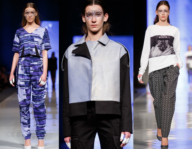Najlepsze pokazy Fashion Week Poland 9.: Michał Szulc wiosna-lato 2014, fot. Seweryn Cieślik / Magnifique Studio, kolaż ELLE