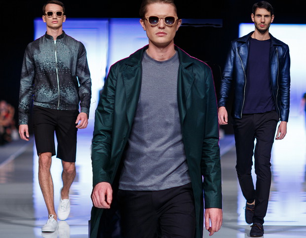 Najlepsze pokazy Fashion Week Poland 9.: Wojtek Haratyk wiosna-lato 2014, fot. Seweryn Cieślik / Magnifique Studio, kolaż ELLE