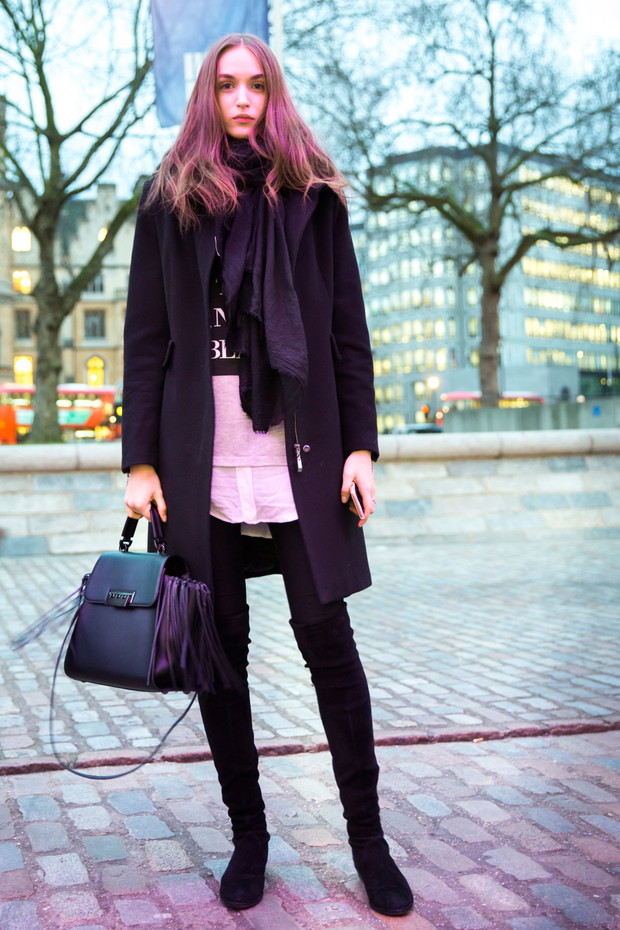 Street fashion: modelki off duty na London Fashion Week j-z 2016/2017