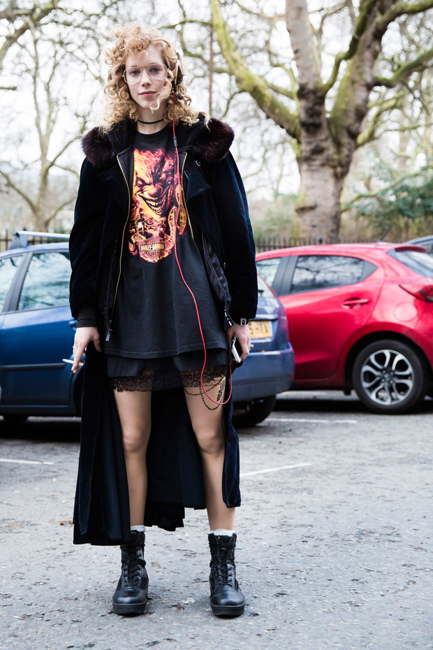 Street fashion: modelki off duty na London Fashion Week j-z 2016/2017