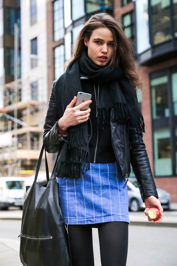 Street fashion: modelki off duty na London Fashion Week j-z 2016/2017