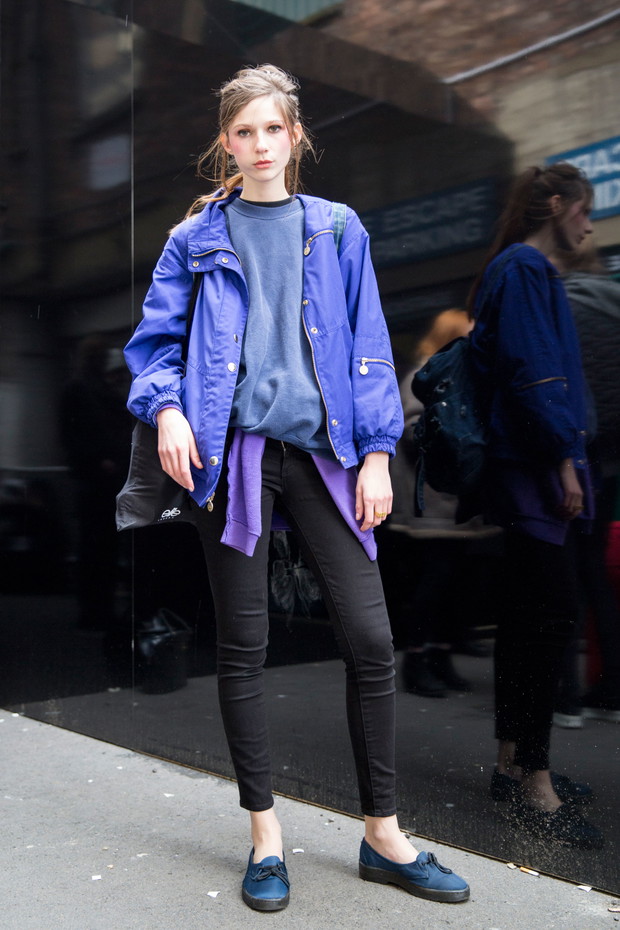 Street fashion: modelki off duty na London Fashion Week j-z 2016/2017