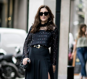 Street fashion: haute couture jesień-zima 2016/2017, fot. Imaxtree
