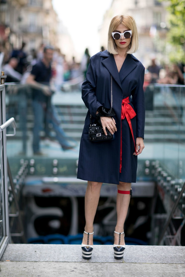 Street fashion: haute couture jesień-zima 2016/2017, fot. Imaxtree
