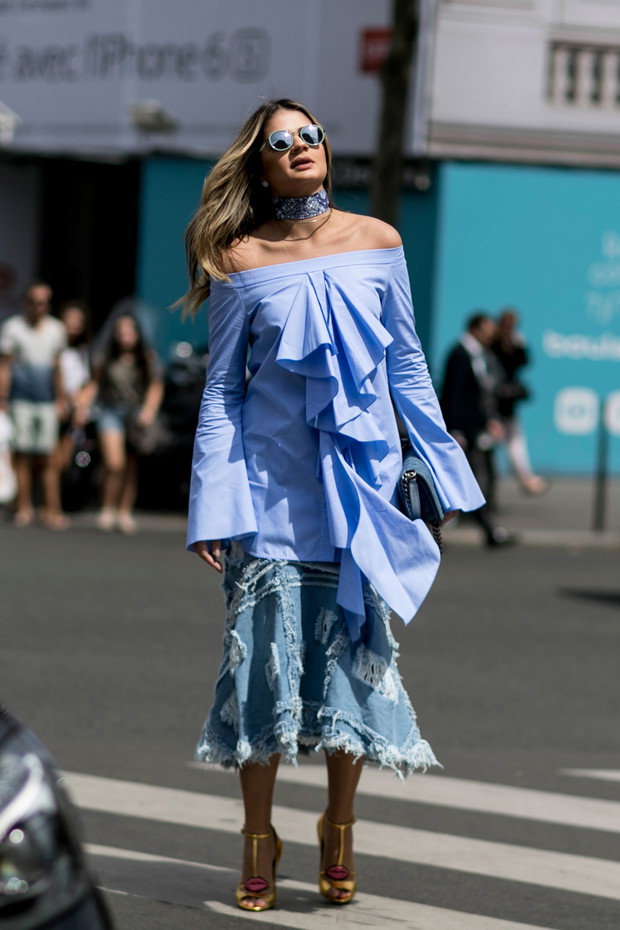 Street fashion: haute couture jesień-zima 2016/2017, fot. Imaxtree