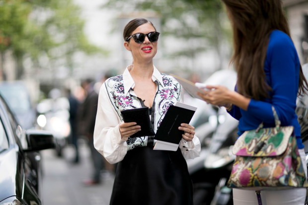 Street fashion: haute couture jesień-zima 2016/2017, fot. Imaxtree