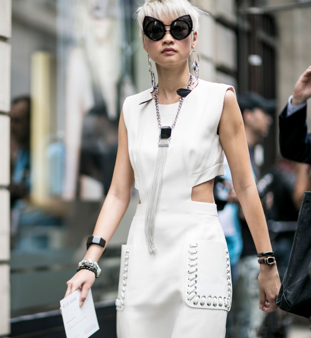 Street fashion: haute couture jesień-zima 2016/2017, fot. Imaxtree