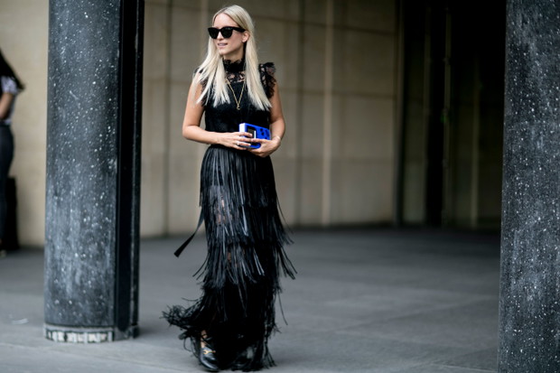 Street fashion: haute couture jesień-zima 2016/2017, fot. Imaxtree
