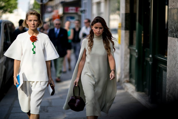 Street fashion: haute couture jesień-zima 2016/2017, fot. Imaxtree