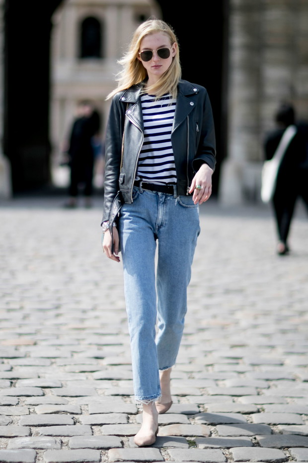 Street fashion: modelki off duty na Fashion Week Haute Couture AW 2016 , fot. Imaxtree