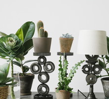 REC.ON - designerskie lampy z samochodowych części